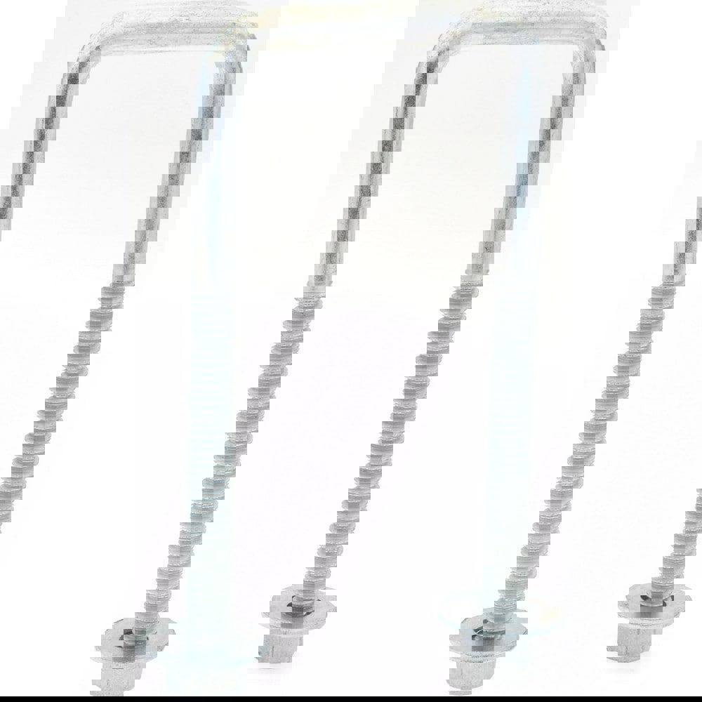 Square U-Bolt: Without Mount Plate, 3/8-16 UNC, 3